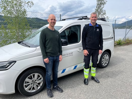 Vi har møtt Automasjonsingeniør Knut Olav Bakke og Lars Philip Olaussen, prosjektleder og sikkerhetskoordinator for vann og avløp i Lillehammer kommune,